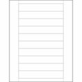 Bsc Preferred 1 x 6'' Plastic Label Holder Insert Cards, 500PK LH248